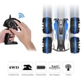 thumbnail image 3 of Remote Control Cars 4WD 2.4GHz: Toy Cars Stunt RC Car & 360° Rotating Off Road Amphibious Car Toys for Boys Girls Kids - Blue, 3 of 9