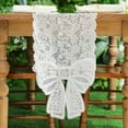 thumbnail image 4 of Deeceymbur White Lace Bow Table Runner Long Tablecloth for Coffee Table TV Cabinet Home Decor, 4 of 8