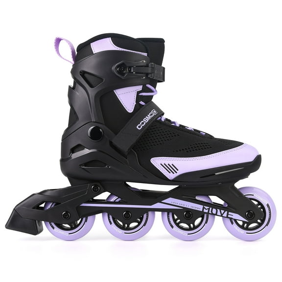 Inline Skate Women Men - COSMOID Move Professional Roller Skates Blades Adult Male Female, Indoor Outdoor and Fitness Black&Purple