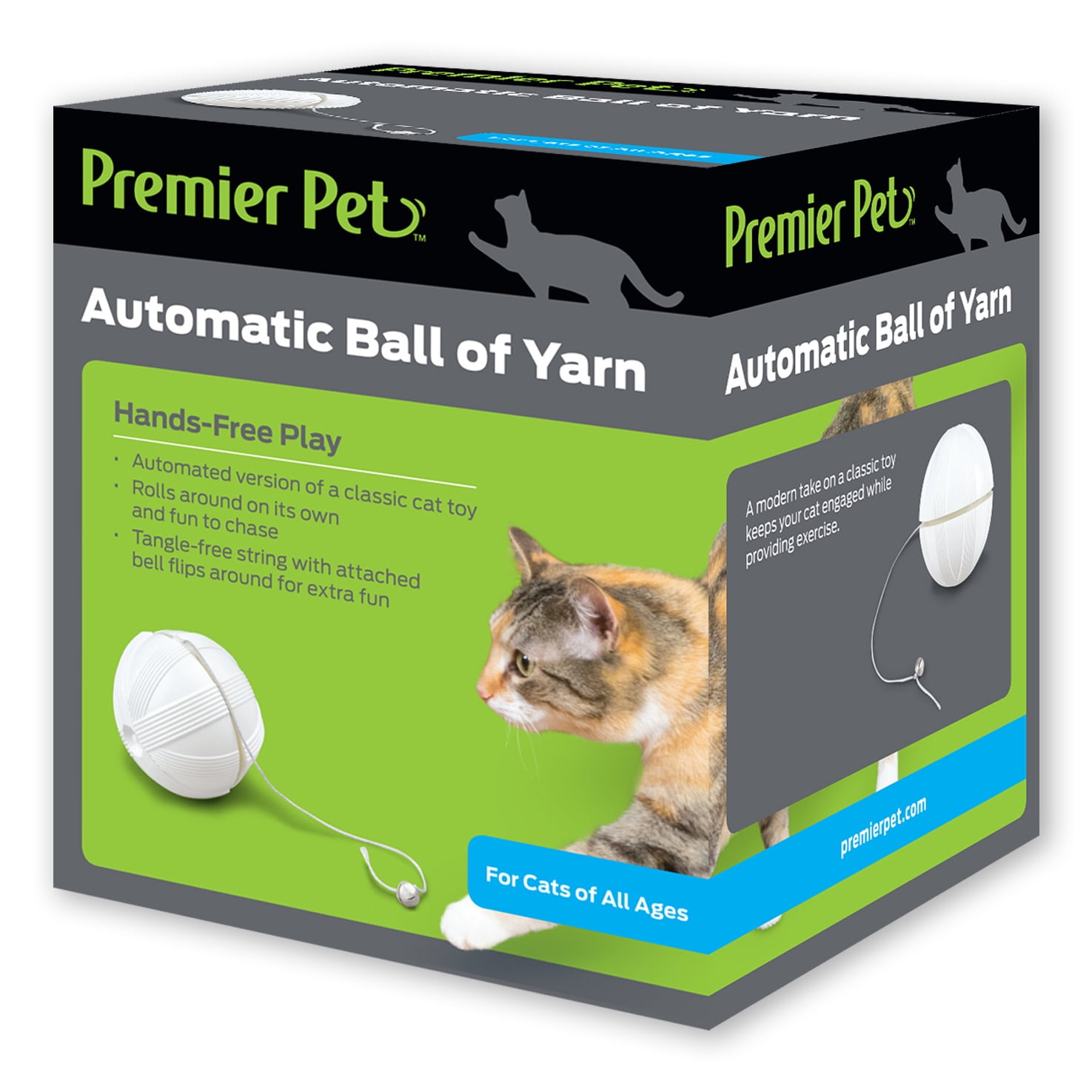 Premier Pet. Electric Automatic Rolling Ball, interactive Kitten Training. Gravitational Rolling Ball для кошек. Cat playing Ball of Yarn. Премьер для кошек купить