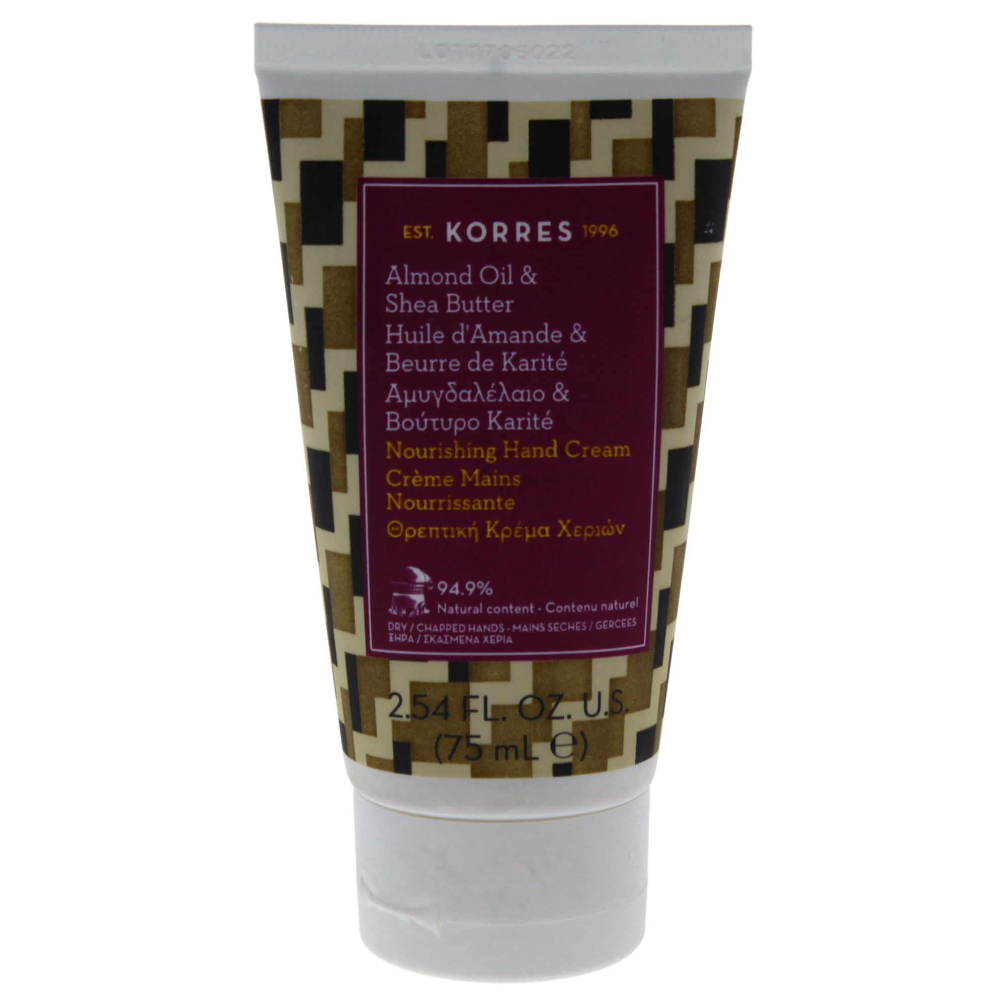 Korres Almond Oil & Shea Butter Nourishing Hand Cream 2.54 oz