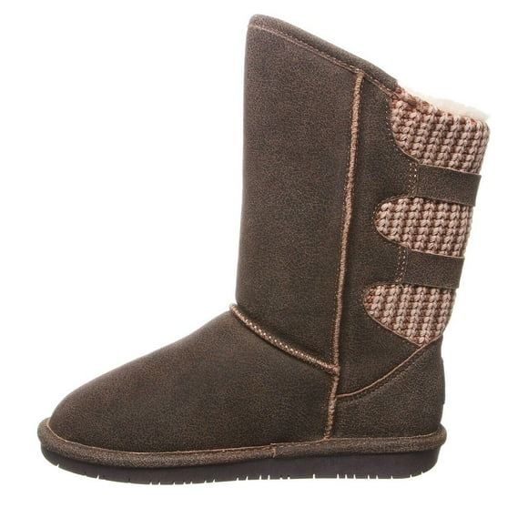 BEARPAW Womens Boshie chestnut Distressed Size 11 Womens Boot classic Suede Womens Slip On Boot comfortable Winter Boot