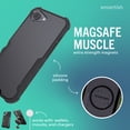 thumbnail image 3 of Smartish iPhone 17e/16e MagSafe Case - Gripzilla - Heavy Duty Armor Cover - Black, 3 of 8
