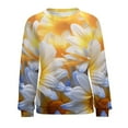 thumbnail image 7 of Sunflower Womens Casual Crewneck Sweatshirt Long Sleeve Tops Cute Pullover Loose Fit, 7 of 7