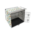thumbnail image 6 of Fish Dog Crate Cover, Nautical Seascape Underwater Elements in Various Stripes Geometric Shapes and Colors, Easy to Use Pet Kennel Cover Small Dogs Puppies Kittens, 7 Sizes, Multicolor, by Ambesonne, 6 of 6