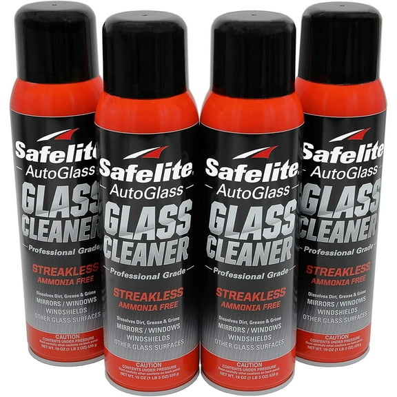 Safelite Glass Cleaner, 19 oz, 4 Pack