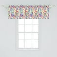 thumbnail image 2 of Ambesonne Geometric Valance Pack of 2, Vivid Mosaic, 54"X18", Multicolor, 2 of 2