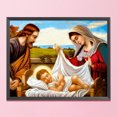 thumbnail image 3 of Cuadros Decorativos Bordado completo Nacimiento de Jesús estampado 11CT Kits de punto de cruz DIY (SZX-C43) Ehuebsd embutido en tela, 3 of 9
