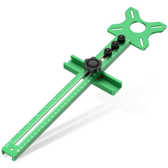 3 in 1 Router Milling Groove Bracket Aluminum Alloy Router Circle Cutter Jig Accurately Sized Router Circle Cutting Guide Adjustable Detachable Round Milling Tool for Woodworking