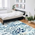 thumbnail image 5 of Area Rugs Indoor Non-Slip Rectangle Rug 2.7x5 Ft Abstract Tree Classic Blue Leaf Plant Watercolor Rug Rubber Backing Floor Mats Non Shedding Home Decor Carpet for Entryway Living Room, 5 of 8