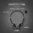 thumbnail image 3 of Audifono Diadema Acteck CENTRIC PRO HP640 Alambrico USB Negro AC-935319, 3 of 5