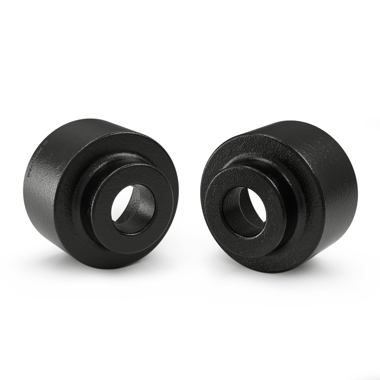 Rear Lower Leveling Kit - 2 inch Lift - Compatible with Chevy GMC 2007-2013 Avalanche, 2007-2014 Suburban, 2007-2016 Tahoe, 2007-2014 Yukon - Steel Block Black Spacer
