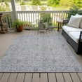thumbnail image 6 of Addison Rugs Chantille Indoor/Outdoor Transitional Floral Silver Washable Rectangle Rug, 2'6" x 3'10", 6 of 6