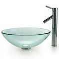 thumbnail image 2 of KRAUS Glass Vessel Sink with Sheven Faucet in Chrome, 2 of 6