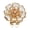 champagne, variant on Floral Shape Button Covers Rhinestones Clip for Blouses Evening Dress Jewelry Decor