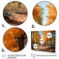 thumbnail image 3 of Designart "Autumn Canopy Orange Tree Majesty II" Landscapes Floater Framed Wall Art Living Room, 3 of 7