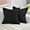 Black, variant on 2 Pack Corduroy Cushion Covers Boho Decorative Throw Pillow Case Spliced Patchwork Pillowcases for Home Sofa 18x18 inch