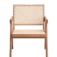 thumbnail image 2 of Natural Style Accent Chair With Wooden Legs For A Peaceful Office Beige And Classic Look, 2 of 5