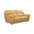 thumbnail image 4 of Pemberly Row Modern Yellow Color With Italian Leather Loveseat, 4 of 4