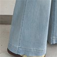 thumbnail image 6 of KAUOD Girls Flare Baggy Jeans Teen Wide Leg Bell Bottom Denim Pants Kids Elastic High Waist Wash Oversized Husky Jean Streetwear, 6 of 9