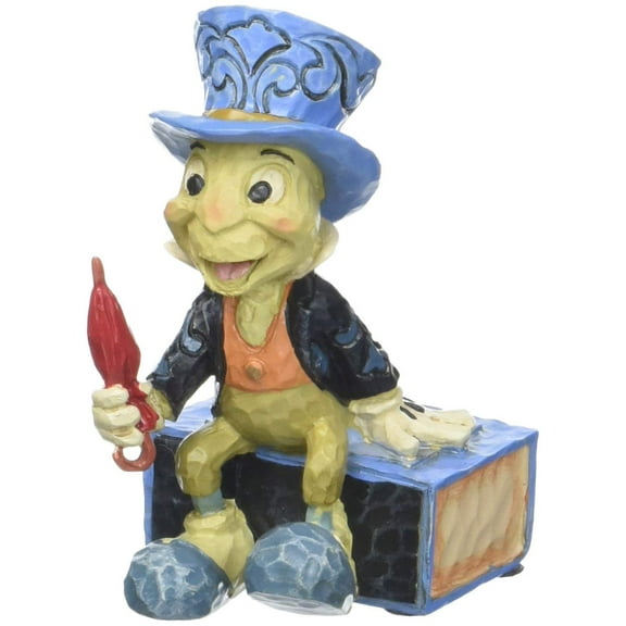 Enesco Disney Traditions by Jim Shore Pinocchio Jiminy Cricket Miniature Figurine, 2.75", Multicolor