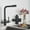 Black with dot-A, variant on Black White Brass Luxury Pure Water Kitchen Faucet Dual Handle Hot and Cold Drinking Water 3-way Filter Kitchen Mixer Taps