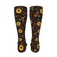 thumbnail image 6 of Pofeuu Fall Daisy Leaf Print Stockings, Adult Running Hiking Socks for Youth and Adult-One Size, 6 of 8