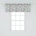 thumbnail image 2 of Ambesonne Fantasy World Valance Pack of 2, Unicorns Ice Cream, 54"X18", Multicolor, 2 of 4