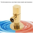 thumbnail image 3 of Faucet Angle Valve Hot/Cold Water Shut Off Valve Bathroom Accessory Angle Valve, Tap Angle Valve, For Bathroom Toilet, 3 of 8
