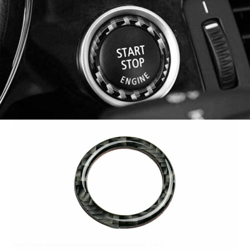 Car carbon fiber interior Car Start Button Protection Decorative Ring Engine Start Stop Button Cover E90 E92 E93 Special Modification 320i Z4 E89 Color : Color A 2009-2012 Suitable for BMW