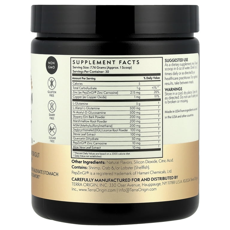 Terra Origin, Healthy Gut, Honey Lemon, 8.19 oz Non-GMO - Walmart.com