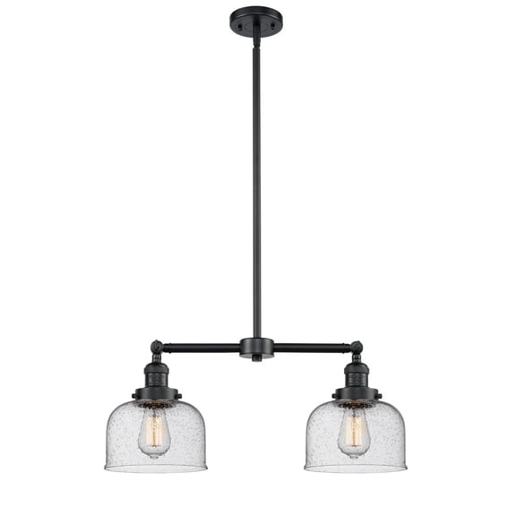 Innovations 2-LT LED Large Bell 22" Chandelier - Oil Rubbed Bronze - 209-OB-G74-LED