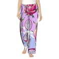 thumbnail image 2 of Lsque Dragon Fruit Print Women's Pajama Pants, Lounge Pant - Comfortable Home Wear,Elastic Waistband, Stylish Design-Small, 2 of 9