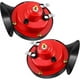 thumbnail image 2 of 2 bocinas de coche, súper bocina, resistente al agua, bocina de tren súper ruidosa, ligera, sonido súper fuerte, decibelios, bocina de aire de caracol, 12 V, doble bocina eléctrica, tono alto y bajo,, 2 of 11