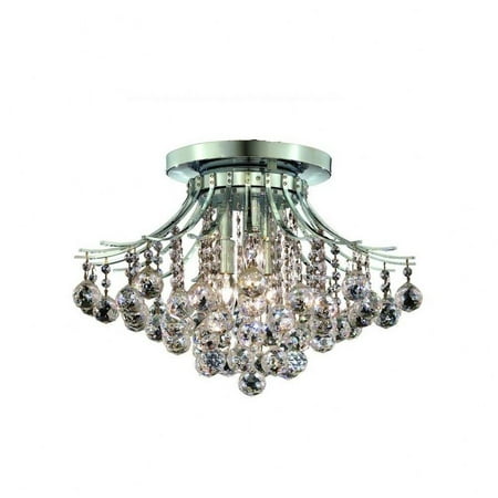 

Six Light Flush Mount-Chrome Finish-Royal Cut Crystal Type Bailey Street Home 390-Bel-3336566