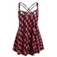 thumbnail image 1 of Tank Top de Ojales de Talla Extra con Mangas Cortas Rosegal  Camisetas sin mangas de talla grande, 1 of 5