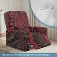 thumbnail image 3 of Kuiaobaty Polynesian Print Recliner Couch Cover Dustproof Reclining Sofa Slipcover Breathable Recliner Chair Cover with Elastic Bottom Soft Reclining Slipcover for Pets Kids, 3 of 8