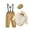Khaki, variant on Baby Boy Clothes Suits 0-18 Months Formal Romper Shirt Beret Hat Suspender Pants Wedding Outfit 4pcs