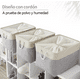 thumbnail image 5 of Canastas Organizadoras Plegables Con Asas, 3 Paquetes, 5 of 5