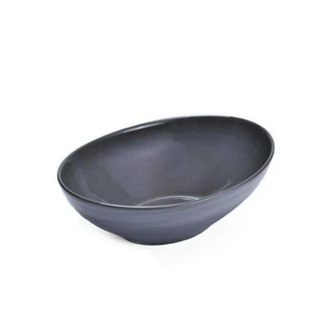 Mikasa Swirl Oval Vegetable Bowl in Graphite