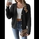 thumbnail image 2 of Cárdigan de Mujer para Otoño e Invierno, con Botones, Larga, Cuello en V, Tejido Grueso y Suave. Negro L, 2 of 8
