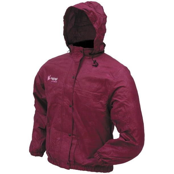 FROGG TOGGS Womens ProAction Waterproof Rain Jacket (Cherry, Small