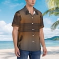 thumbnail image 6 of Fantasy Sunset Men's 3d Print Casual Button Down Shirts, Novelty Hawaiian Short Sleeves L, 6 of 8