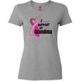 thumbnail image 3 of Inktastic Breast Cancer Awareness I Support My Grandma Pink Ribbon Women's T-Shirt, 3 of 5
