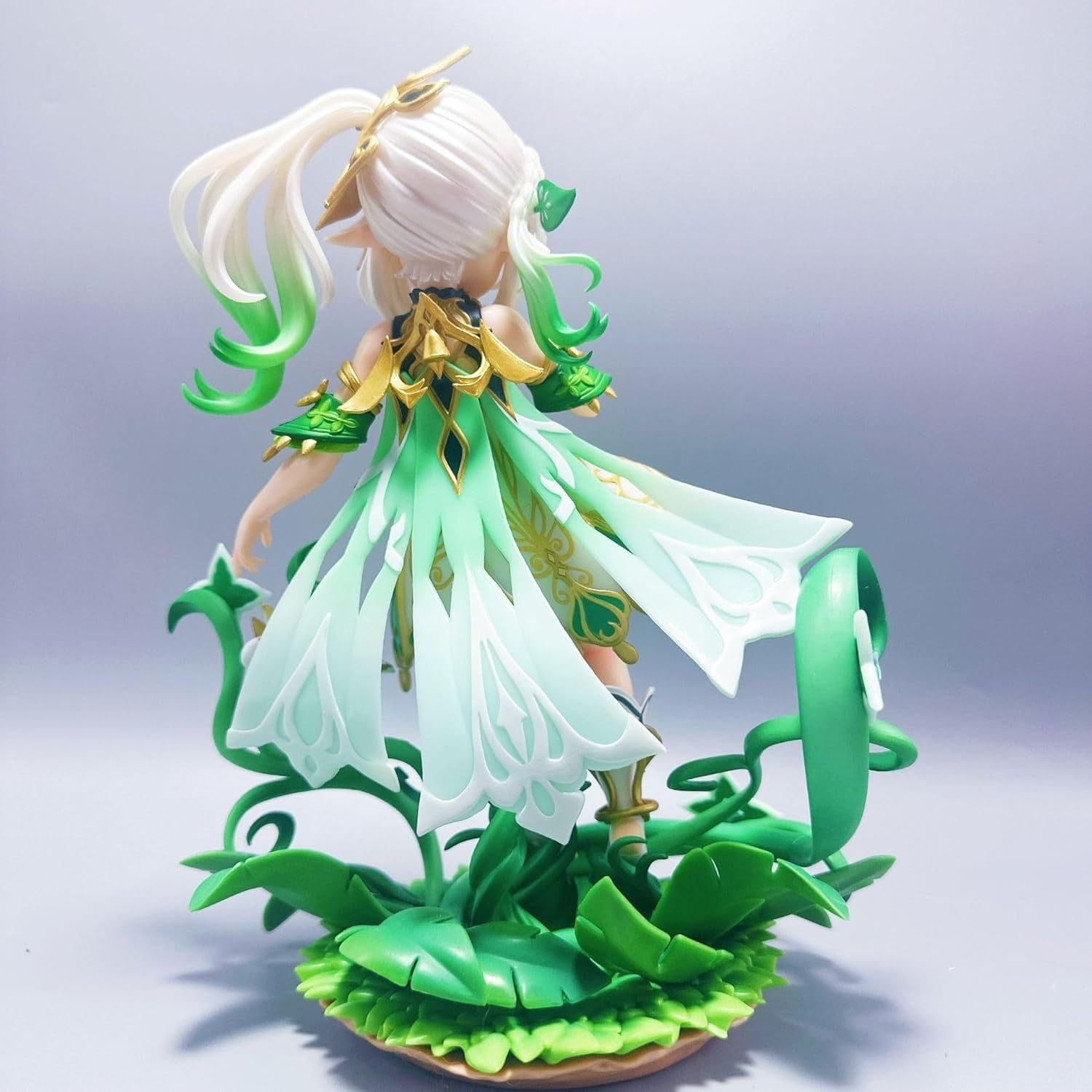 Nahida Figure, Grass God Half Squat Nahida Anime Figures 28cm/11inch Model Game Character Statue Collection Decoration Gift