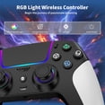 thumbnail image 2 of Control inalámbrico AFMVV para PS5 con LED RGB, turbo y vibración, 2 of 7