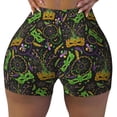 thumbnail image 2 of Lsque Carnival Mardi Gras3 Pattern High Waisted Biker Shorts for Women-Tummy Control Fitness Athletic Workout Running Yoga Gym Shorts,Moisture-Wicking-XX-Large, 2 of 9