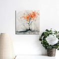 thumbnail image 4 of Chilfamy Orange Leaves Water Droplets Canvas Wall Art Decor Ready To Hang For Bedroom and Kitchen - Home Art Decor 12x12in, 4 of 6