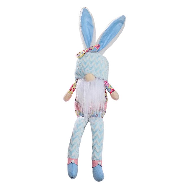 Pascua Conejito de patas largas Gnomo Conejo hecho a mano Juguetes de peluche para adornos de muñecas Primavera Niños Regalos de Pascua Fiesta en casa Decoración del hogar