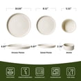thumbnail image 2 of Famiware Star Series 12 Pieces Dinnerware Set, Cream, 2 of 6